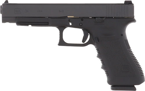 Glock 34 Long Slide 9mm 5.32" Barrel Adjustable Sights Black 17rd